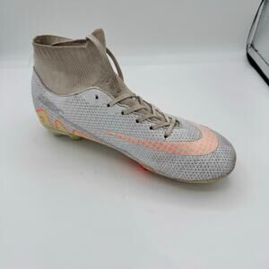 MBRC Soccer Cleats White Youth Boys High Tops Size Lace Up Sustainable